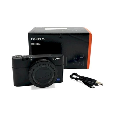 Sony RX100 III 20.1MP 1.0" 24-70 F1.8-2.8 ZEISS EVF Vlog - VAT shown - Image 1 of 4