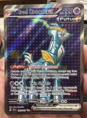 Pokemon Iron Crown ex 191/162 Sv05 Temporal Forces Ultra Rare Holo Pack Fresh 🔥 - Image 1 of 2