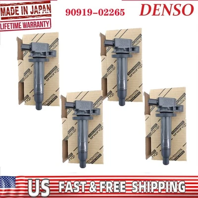 Bobinas de encendido x4 DENSO aptas para Scion xA xB 2000-2016 Toyota Yaris I4 90919-02265  Foto 1 de 4