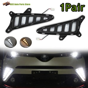 Luz antiniebla LED diurna LH&RH DRL para Toyota C-HR CHR 2016-2019 - Imagen 1 de 10