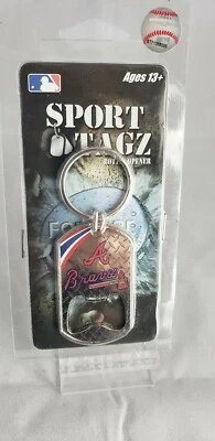Atlanta Braves Sport Tagz Bottle Opener / Keychain. New In Package. - Image 1 of 2