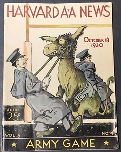 Harvard AA News.   Armee Spiel.  18. Oktober 1930 - Bild 1 von 1