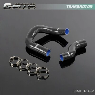 Fit For 1968-1973 Nissan Datsun 510 Ka24-de Black Silicone Radiator Hose Kit - Image 1 of 4