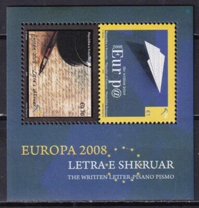 Kosovo - 2008 - Europa - Carta escrita Letters - Hoja - MNH - Imagen 1 de 1