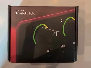 Focusrite Scarlett Solo 4th Gen USB Audio Interface - Picture 1 of 2