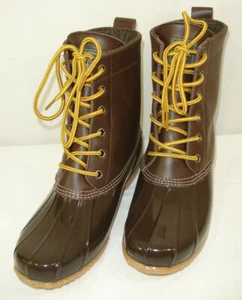 GH Bass Harlequin F16 Mujer Impermeable Pato Botas Cuero Superior Marrón Talla 9M - Imagen 1 de 12