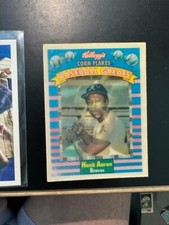 1991 Kellogg's Sportflics Baseball Greats Hank Aaron Card #2 Atlanta BRAVES HOF