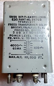 Freed 10W Sealed Vintage Radio Transformer TF4RX13YY 06703 SNSN NI7-T-64355-2618 - Picture 1 of 10
