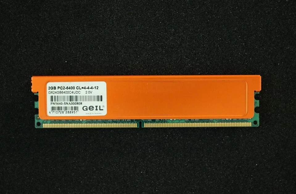 GEIL GX24GB6400UDC DDR2 Module 4GB (1x2) PC2-6400U DDR2-800 CL4 #7705 - Bild 1 von 1