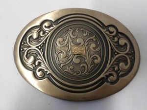 Kwik Trip 4" Belt Buckle Solid Brass Octanner Salt Lake City Utah 1981 - Picture 1 of 5