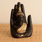Buddha Golden Palm figurine Handcrafted for decor puja meditation mental peace 