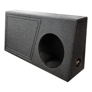 Qpower Single 10" Truck Ported SPL Empty Woofer Box with Bed Liner Spray - Picture 1 of 4