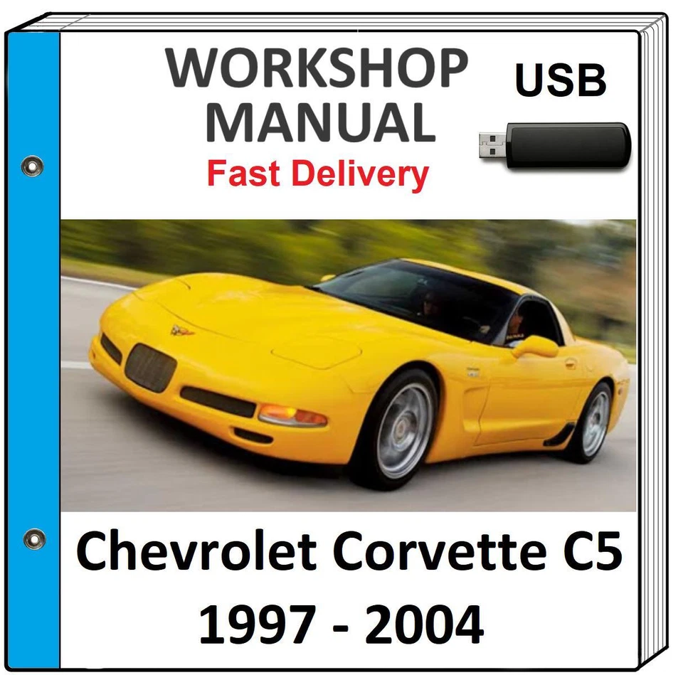 РУКОВОДСТВО СЕРВИСНОЙ РЕМОНТНОЙ МАСТЕРСКОЙ CHEVROLET CORVETTE C5 1997 1998 1999 2000 2001 США - Изображение 1 из 1