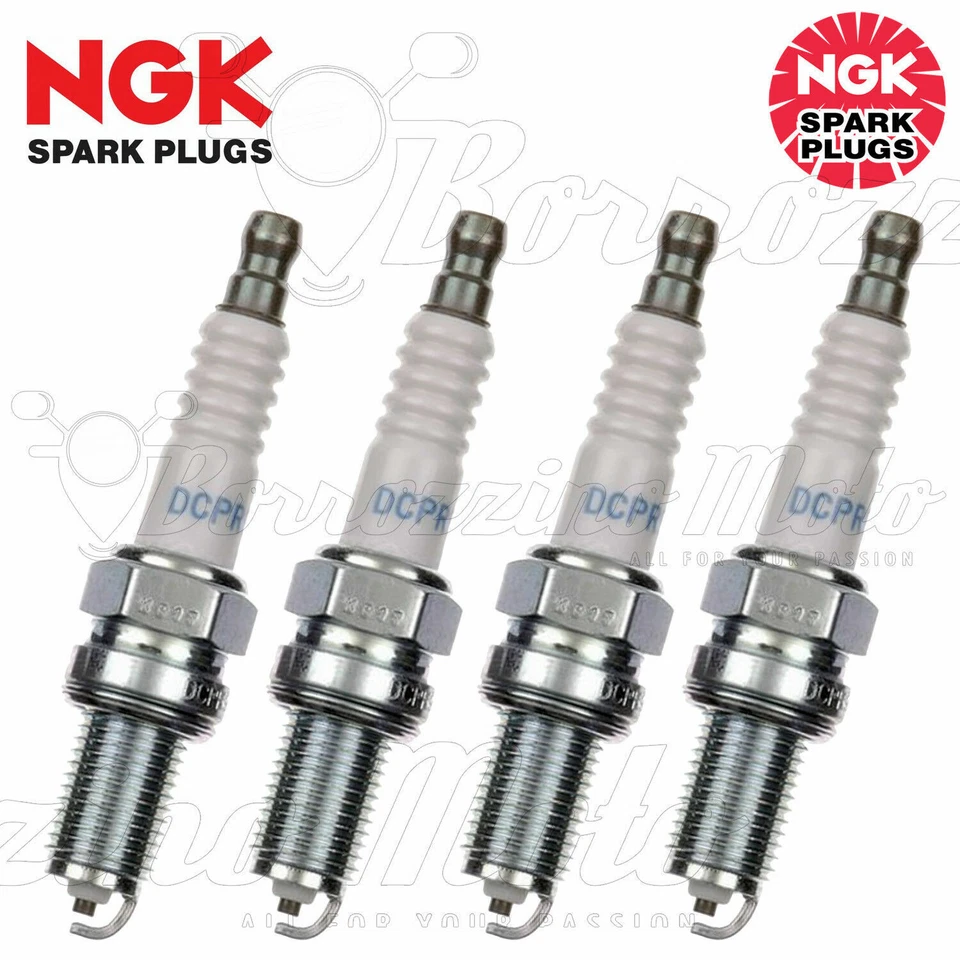 KIT 4 CANDELE ORIGINALI NGK DCPR9E APRILIA TUONO R 1000 2002 > 2004 - Immagine 1 di 3