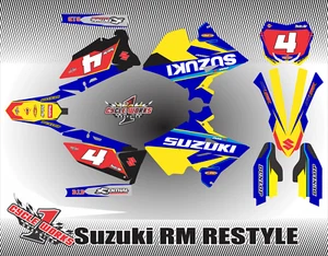 Suzuki 2001 - 2008 RM 125 / 250 Polisport restyle KIT DECAL GRAPHICS GP1 - Bild 1 von 1