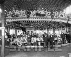 8x10 Foto The Carousel, Coney Island, NY Freizeitpark, Baujahr 1912 - Bild 1 von 1
