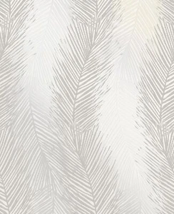 Decorline by Brewster 2735-23340 Wheaton Silver Leaf Wave Wallpaper - Picture 1 of 2