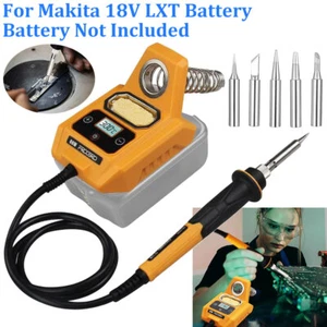 Battery Soldering Iron Station for Makita 18V Battery Soldering Iron with 6 Tips - Picture 1 of 11