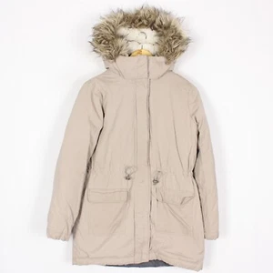 HOLLISTER California Women's Jacket Size S Hooded Brown Down Fill Full Zip s9687 - Picture 1 of 9