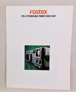 Vintage Fostex PD-2 Portable Time Code DAT Brochure, 6 pp - Picture 1 of 5