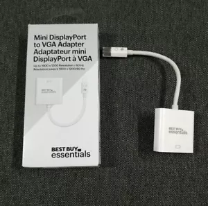 Best Buy Essentials Mini DisplayPort Thunderbolt to VGA Adapter BE-PAMDVG-C - Picture 1 of 3