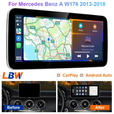 10.25'' Car Multimedia Screen Carplay Linux For Mercedes Benz A W176 2013-2018 - Image 1 of 4