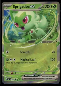Pokémon TCG - Sprigatito ex - 087 - SV: Scarlet & Violet PROMO Cards - Near Mint - Picture 1 of 2