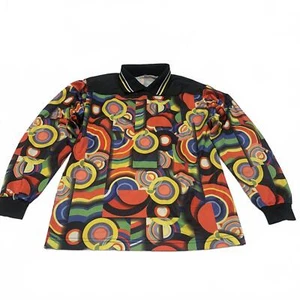Vintage High 5 Sports Size Youth Large Abstract Print Long Sleeve Soccer Shirt - Picture 1 of 13