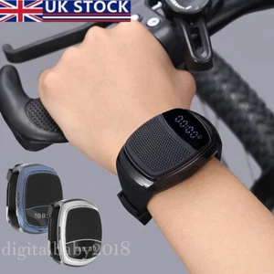 Wireless Bluetooth Speaker HIFI Mini Portable Wristwatch with Alarm FM Radio UK - Picture 1 of 27