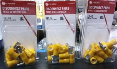 3 Utilitech 16 In Pack 12-10 Disconnect Pairs 0100422 - Image 1 of 4