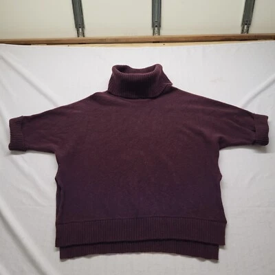 LL Bean Turtleneck Sweater Womens XS/S Red Pullover Merino Wool Dolman Relaxed - Image 1 of 4