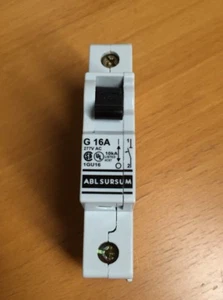 Altech / ABL SURSUM 1GU16 Circuit Breaker 16A G Characteristic UL 508 1 POLE - Picture 1 of 6
