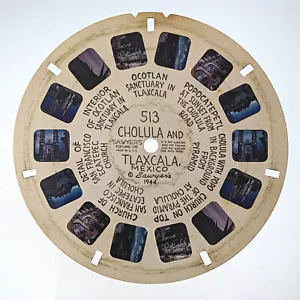 CHOLULA and TLAXCALA MEXICO ViewMaster Reel 513, 1944 Rare Hand Lettered Sawyers - Picture 1 of 3