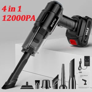 Akku Handstaubsauger, 4 in 1 12000PA Leichter Kabellos Autostaubsauger 3000mAh - Bild 1 von 16