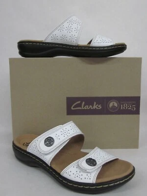 Clarks Leisa White Slide Sandal - size 5.5 - Изображение 1 из 4