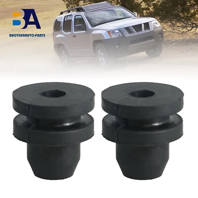 Buje de soporte de radiador inferior 2 piezas para Nissan Xterra 2000-2006 2014-2015 Foto 1 de 4