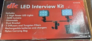 DLC LED INTERVIEW KIT DL-DV2600, Brand New Factory Sealed. - Bild 1 von 3