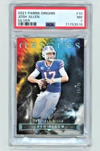2021 Panini Origins Josh Allen Silver PSA 7 11/75 - Picture 1 of 2