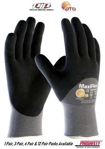34-875 MaxiFlex Ultimate Foam Grip Nitrile Palm Coated PROTECTIVE WORK GLOVES - Picture 1 of 3