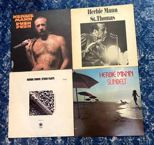 Herbie Mann vintage jazz lot 4 LPs Push Push Sunbelt Stone Flute St. Thomas - Imagen 1 de 19
