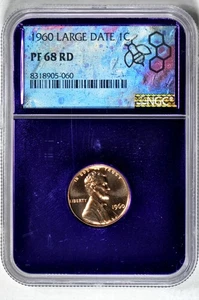 1960 1C Large Date Lincoln Memorial Cent NGC PR68RD - Picture 1 of 3