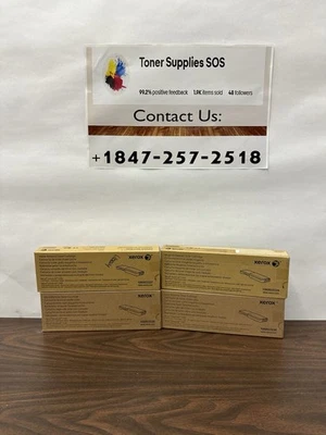 XEROX METERED TONER CMYK 106R03536 106R03537 106R03538 106R03539 FREE SHIPPING - Image 1 of 4