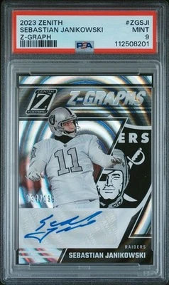 2023 Panini Zenith - Z-Graphs Sebastian Janikowski #ZG-SJI /199 (AU) PSA 9 - Image 1 of 2