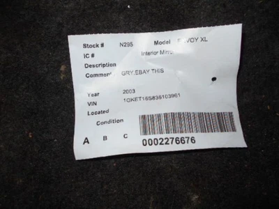 ENVOY XL  2003 Interior Rear View Mirror 197531 - Image 1 of 4