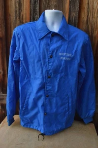 Vintage Monterey Sunfish Capricorn Lined Blue Windbreaker Retro Hipster Medium - Picture 1 of 4