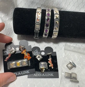 Vintage Disney Add a Link Armbänder Charms Links Winnie Puuh Yin Yang Mickey - Bild 1 von 6