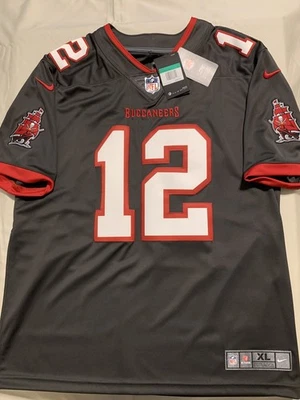 Tom Brady Pewter Nike Limited Stitch NFL Jersey Tampa Bay Buccaneers Men XL New! - Image 1 of 3
