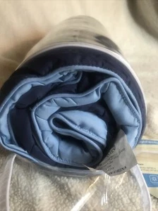 Satisomnia TWIN Reversible Lightweight Comforter /Sham Set Navy-68”x 90” - Picture 1 of 5