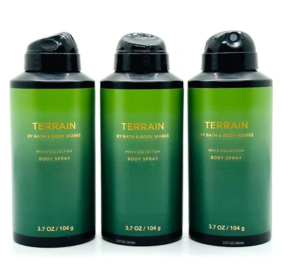 3-Pack Bath & Body Works TERRAIN Body Spray For Men Men's Collection 3.7 oz - Image 1 of 4