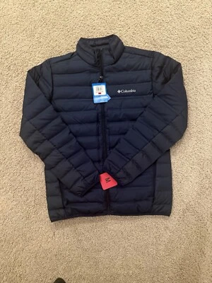 Columbia Hombre Omni - Shield, 650 Plumón Chaqueta Azul Talla Mediana Foto 1 de 4